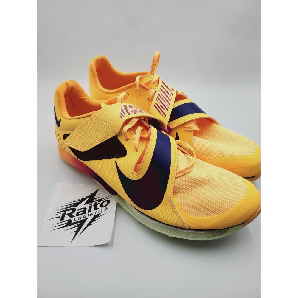 Mens Size 7 Nike Track Shoes Air Zoom LJ Elite Long Jump Citron Pulse FZ9326-800